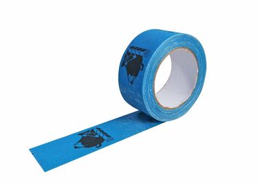 Biru Dicetak Packing Duct Tape Kain Berwarna Untuk Dekorasi Kekuatan Tarik Tinggi